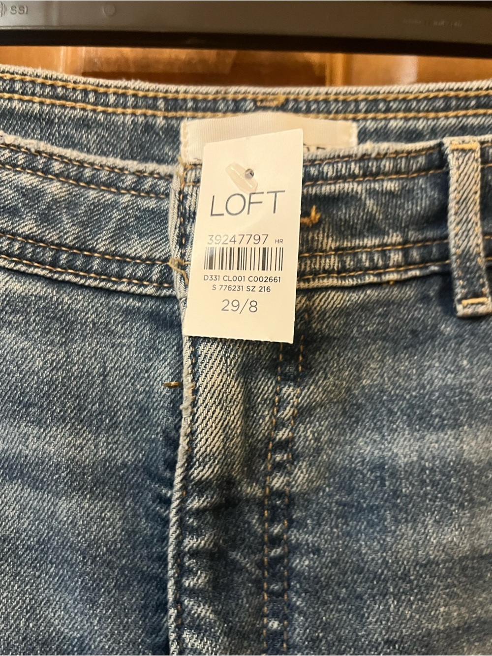 NWT Loft High Rise Barrel Jeans size 8/29 - Picture 6 of 6